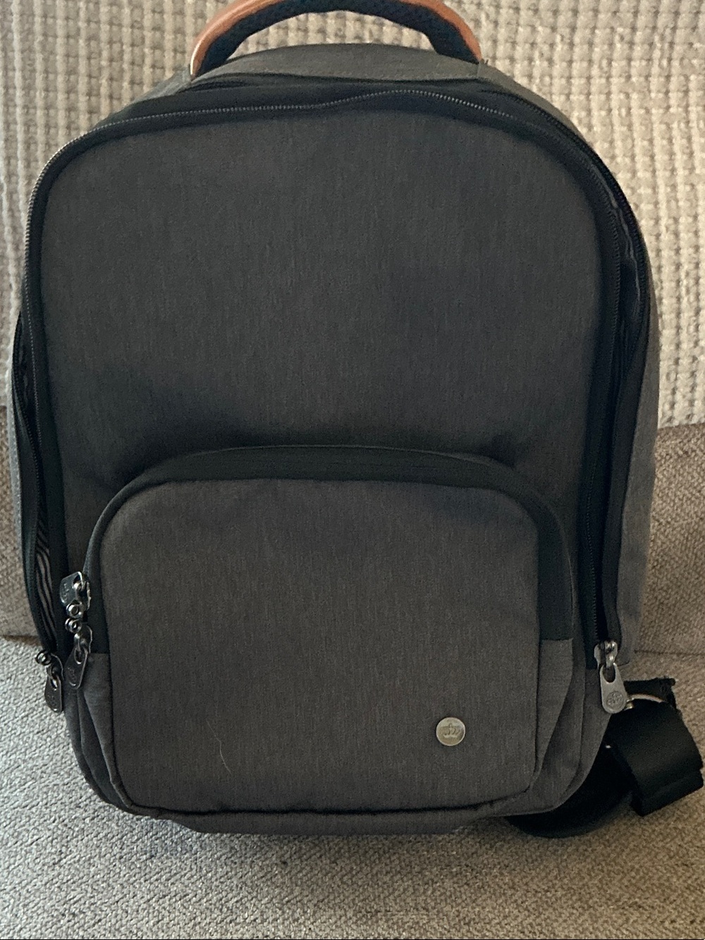 PKG Robson Crossbody Laptop Bag in Dark Grey